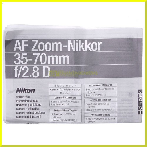 Manuale originale per nikon - per, af